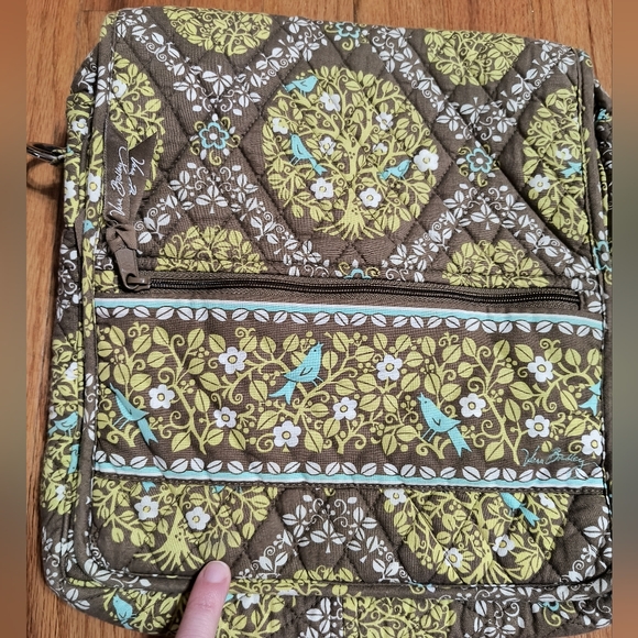 Vera Bradley Sittin' in a Tree print crossbody messenger bag, 12"x13", birds - Picture 16 of 16